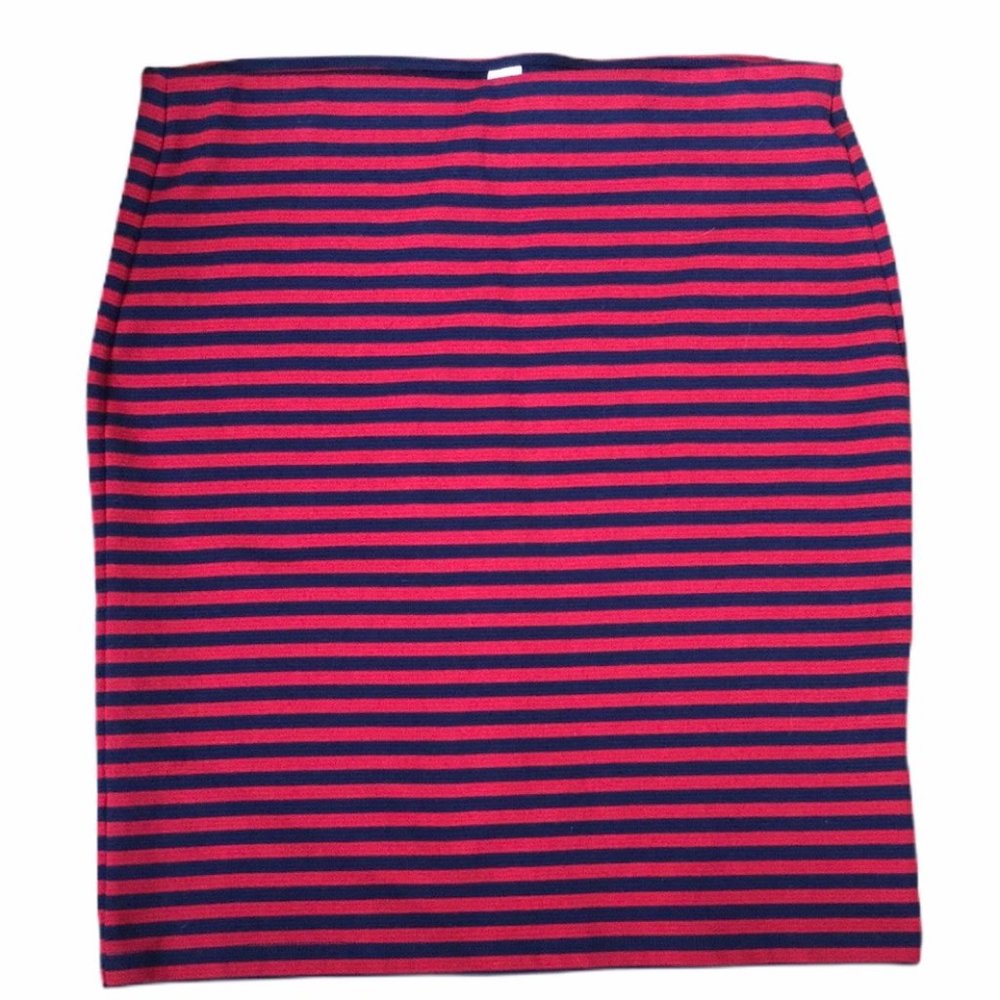 Old Navy Stretchy Striped Navy/red Short Skirt M
